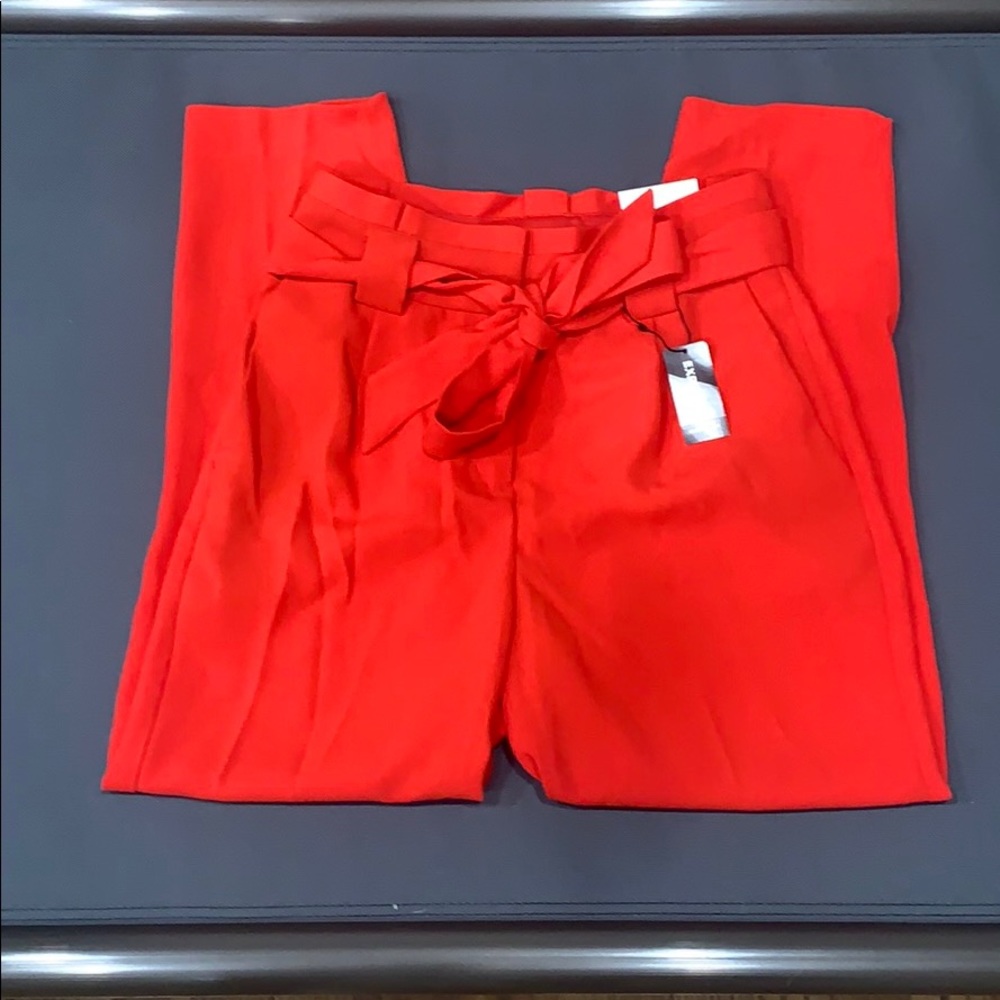Paper bag style dress pants